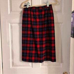 Pendleton Mason Tartan Virgin Wool‎ Vintage Plaid Skirt women’s 8 made in USA